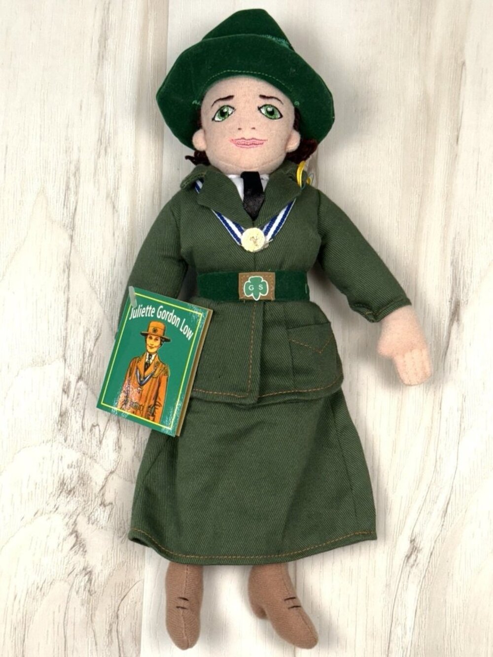 VTG 2002 Girl Scouts Founder JULIETTE GORDON LOW 11" Plush Stuffed Doll NWT NEW